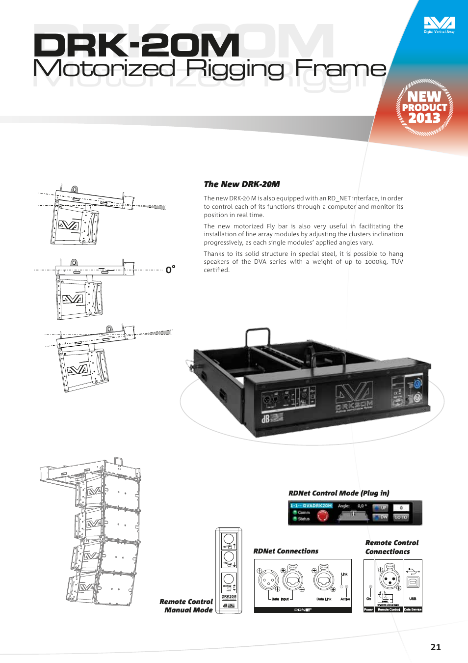 Drk-20m, Motorized rigging frame | dB TECHNOLOGIES DVA Series User Manual | Page 18 / 18