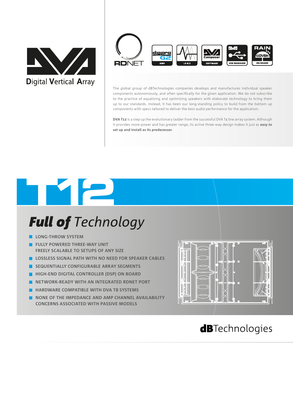 Full of technology | dB TECHNOLOGIES DVA Series User Manual | Page 3 / 18