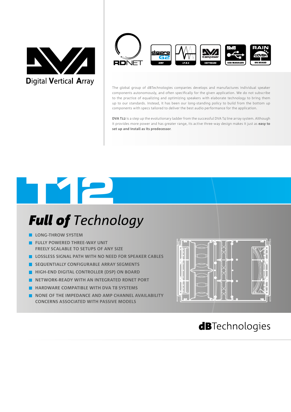 dB TECHNOLOGIES DVA T12 v2 User Manual | 4 pages