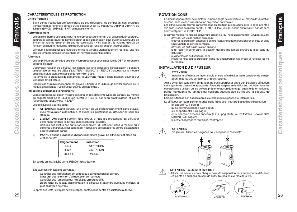 Français | dB TECHNOLOGIES DVX D15 HP User Manual | Page 14 / 21