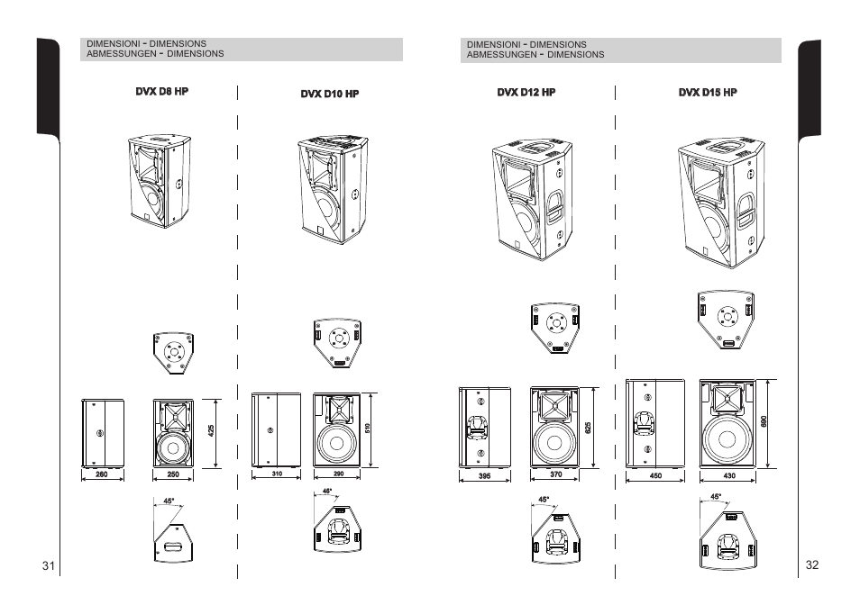 dB TECHNOLOGIES DVX D15 HP User Manual | Page 17 / 21