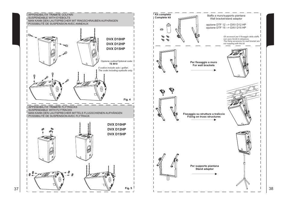dB TECHNOLOGIES DVX D15 HP User Manual | Page 20 / 21