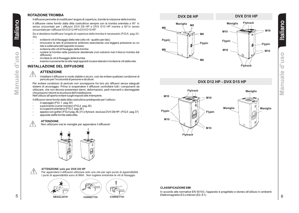 It aliano | dB TECHNOLOGIES DVX D15 HP User Manual | Page 4 / 21
