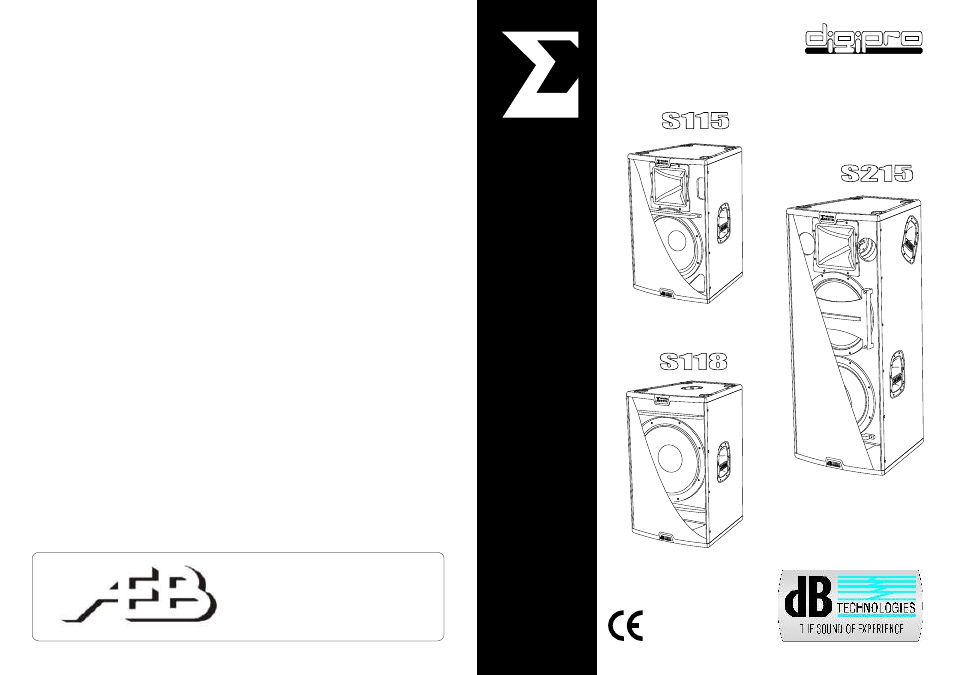 dB TECHNOLOGIES SIGMA S118 User Manual | 20 pages