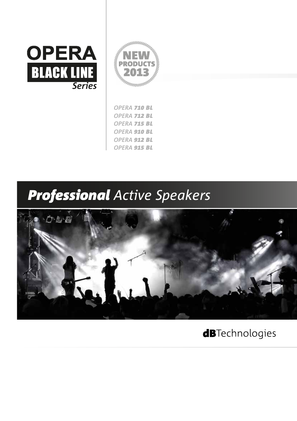 dB TECHNOLOGIES BLACK LINE 915 BL User Manual | 4 pages