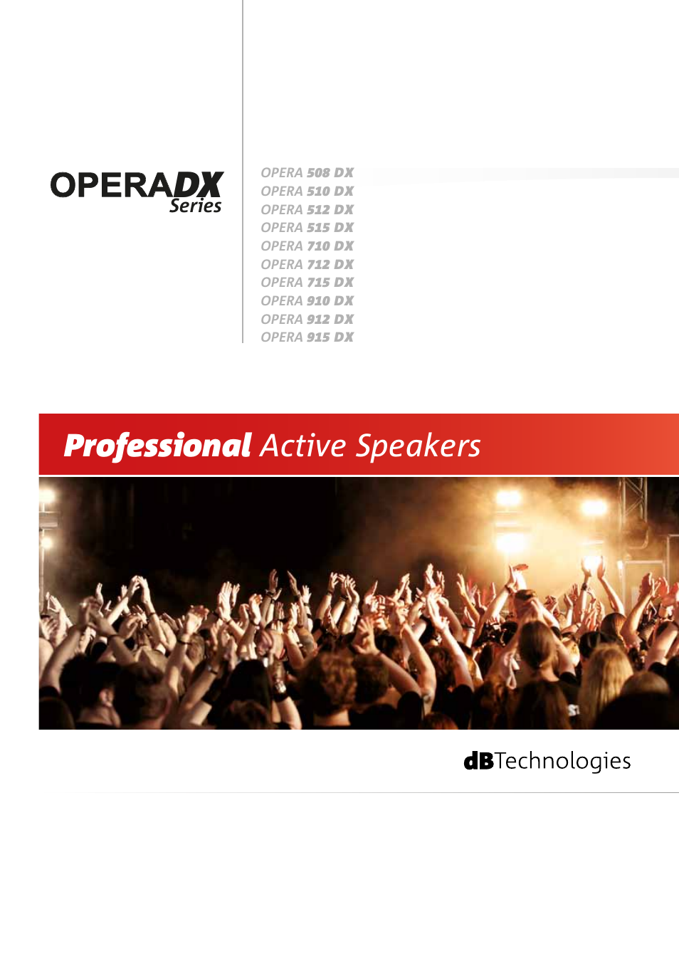 dB TECHNOLOGIES OPERA 915 DX User Manual | 8 pages