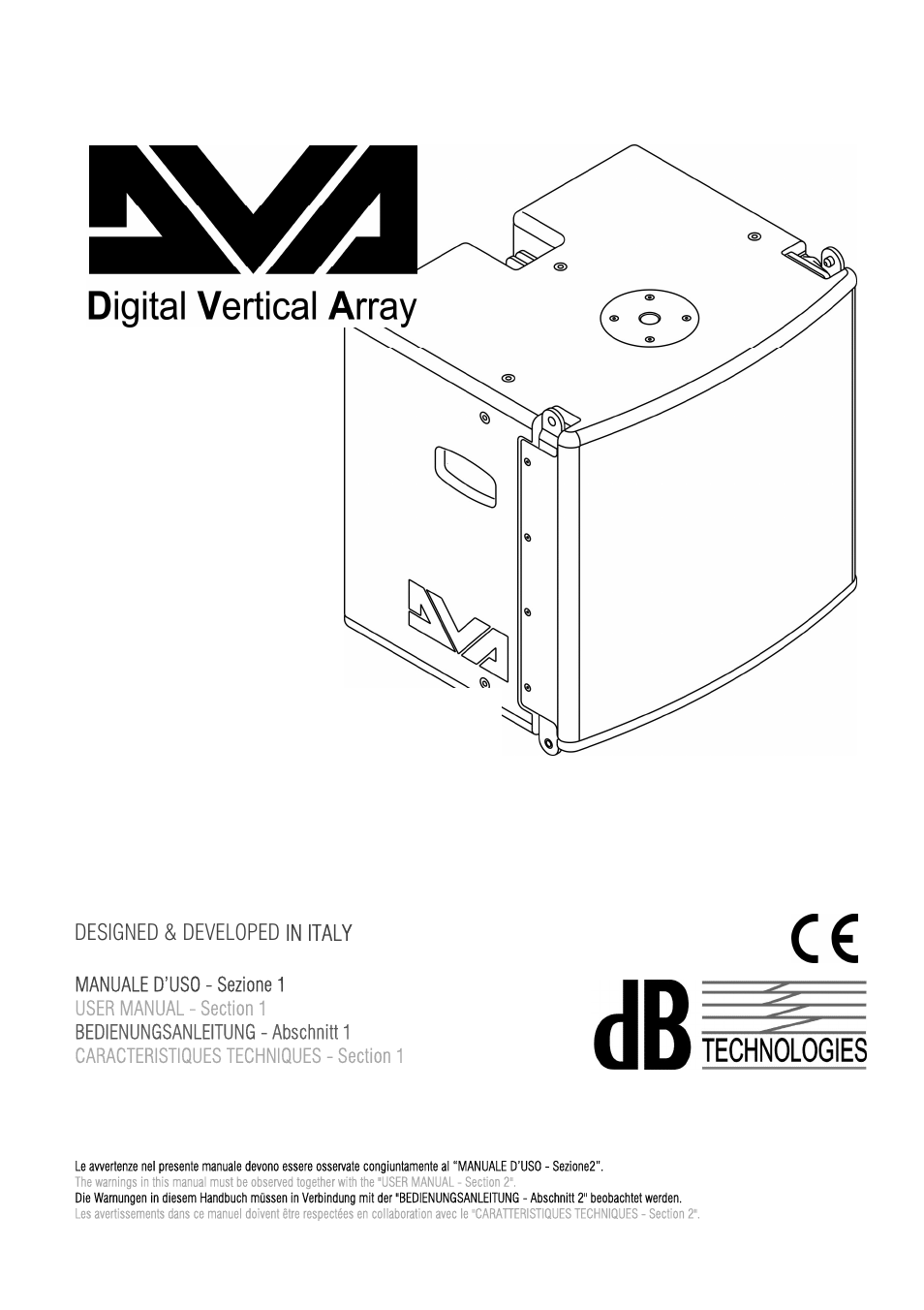 dB TECHNOLOGIES DVA MS12 User Manual | 40 pages