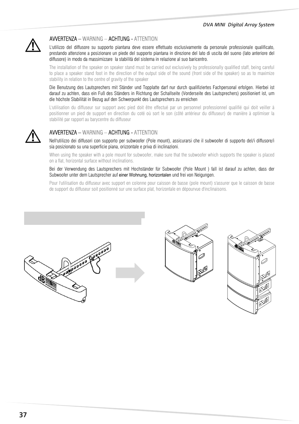 dB TECHNOLOGIES DVA MS12 User Manual | Page 38 / 40