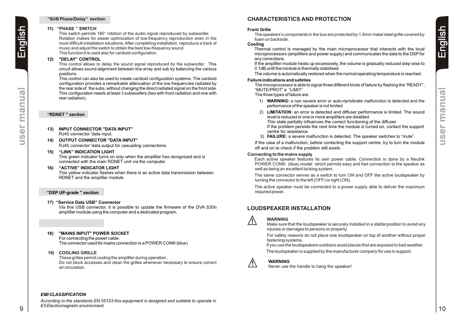 dB TECHNOLOGIES DVA S30N User Manual | Page 6 / 17