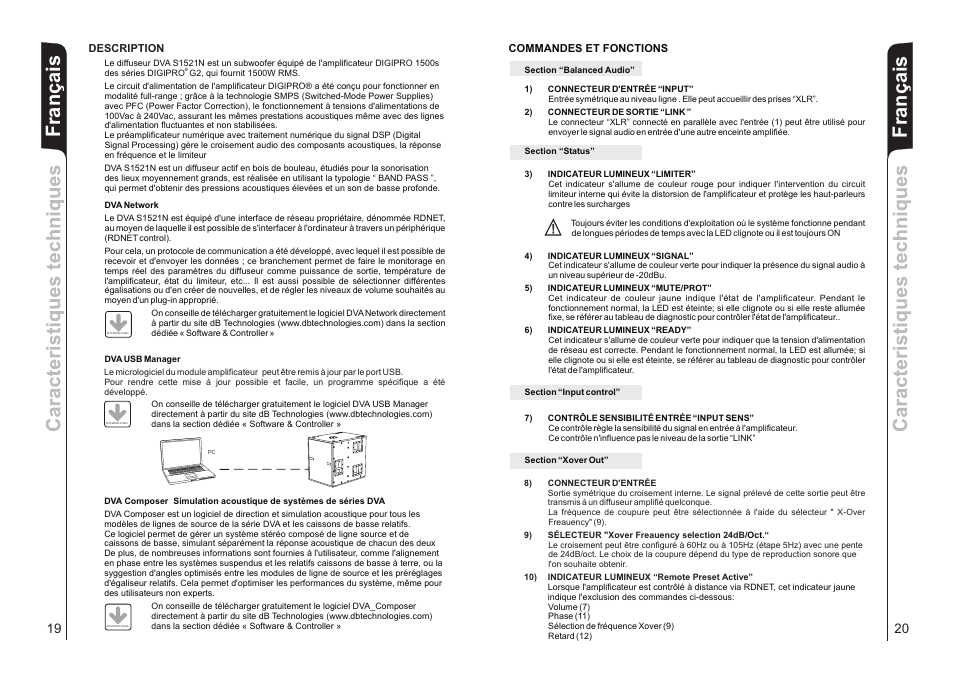dB TECHNOLOGIES DVA S1521N User Manual | Page 11 / 17