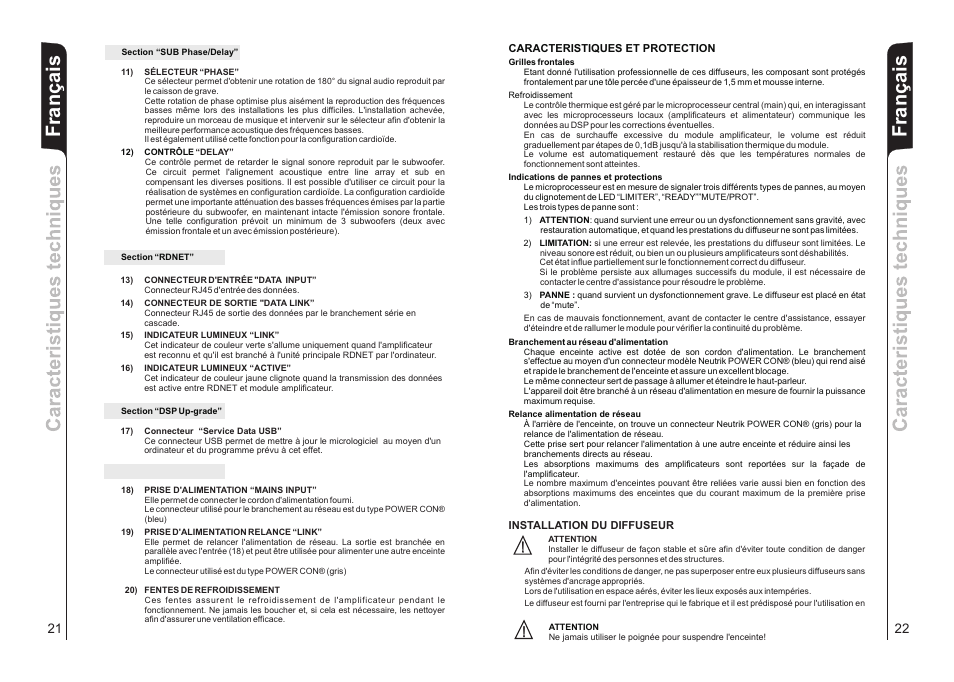 dB TECHNOLOGIES DVA S1521N User Manual | Page 12 / 17