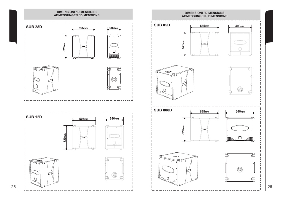 dB TECHNOLOGIES Sub 28D User Manual | Page 14 / 14