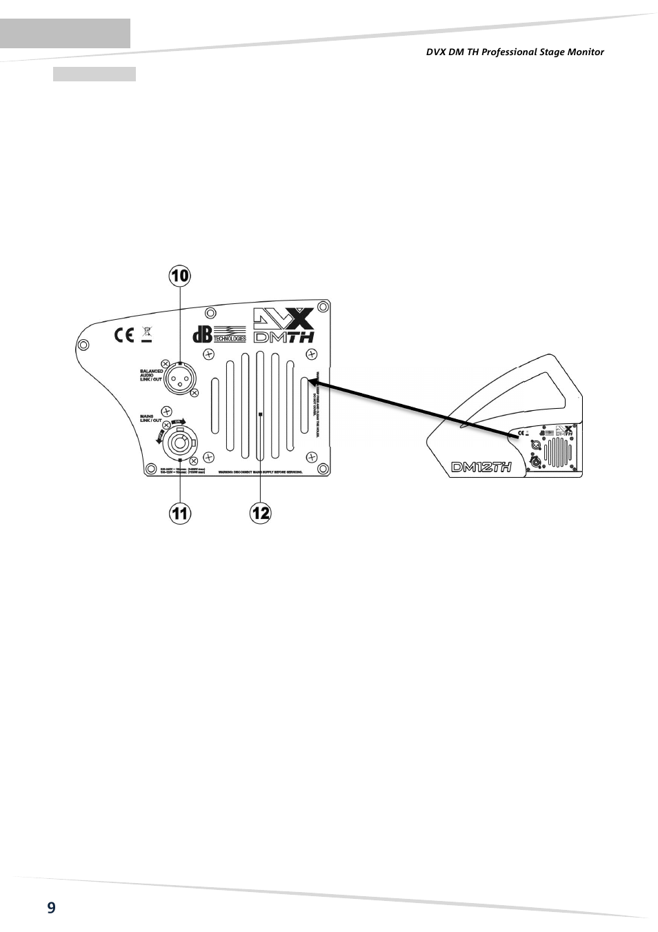 dB TECHNOLOGIES DVX DM15 TH User Manual | Page 10 / 32