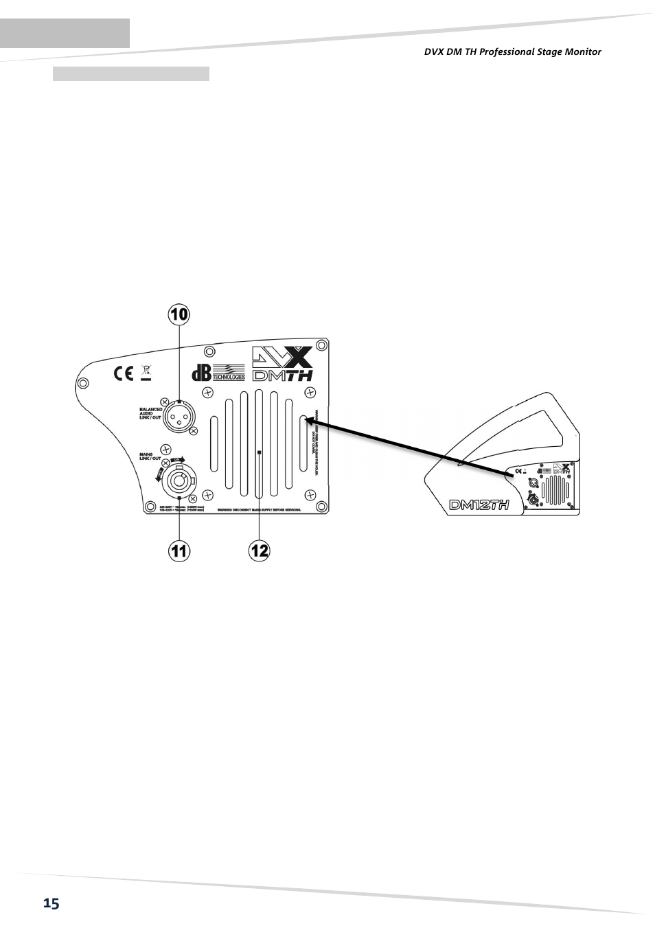 dB TECHNOLOGIES DVX DM15 TH User Manual | Page 16 / 32