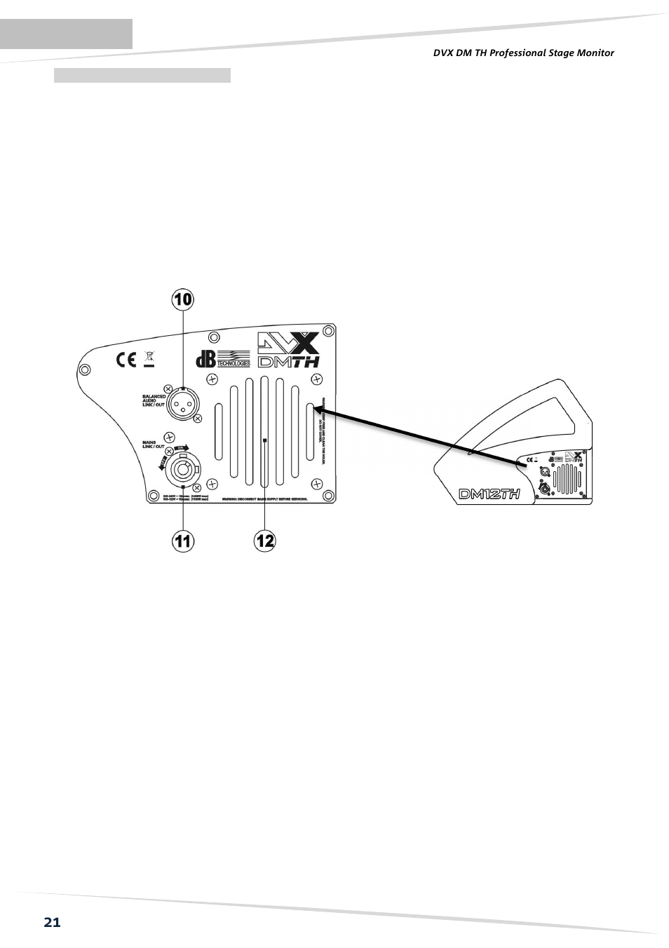 dB TECHNOLOGIES DVX DM15 TH User Manual | Page 22 / 32