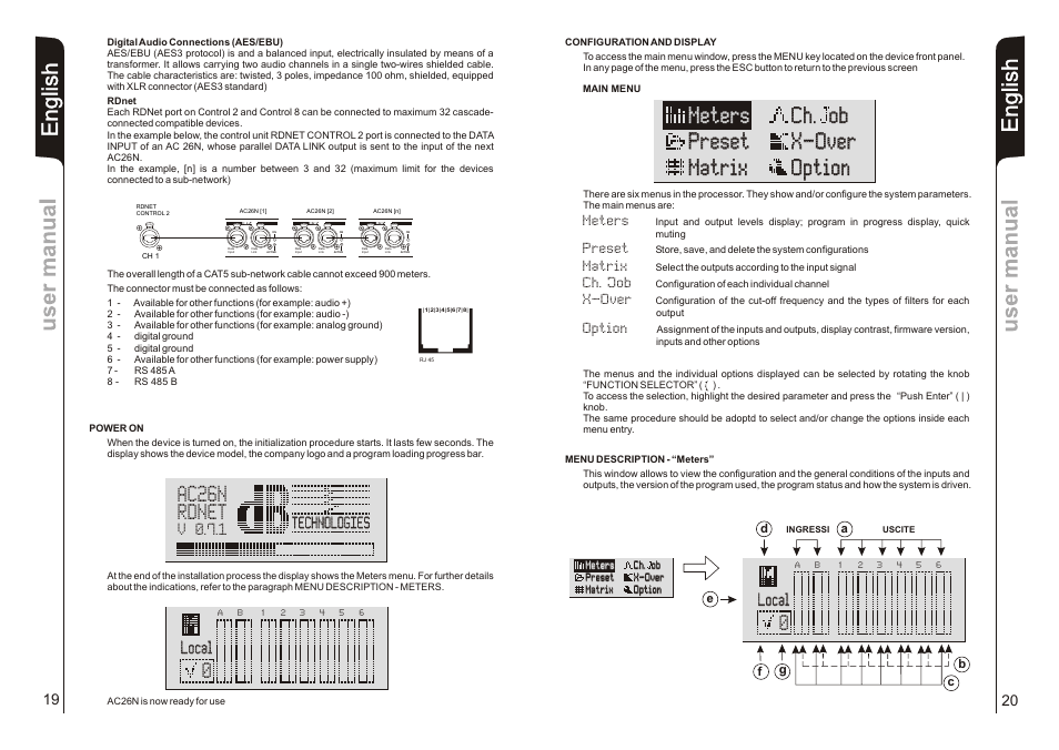 En g lis h, Push | dB TECHNOLOGIES AC26N User Manual | Page 11 / 32