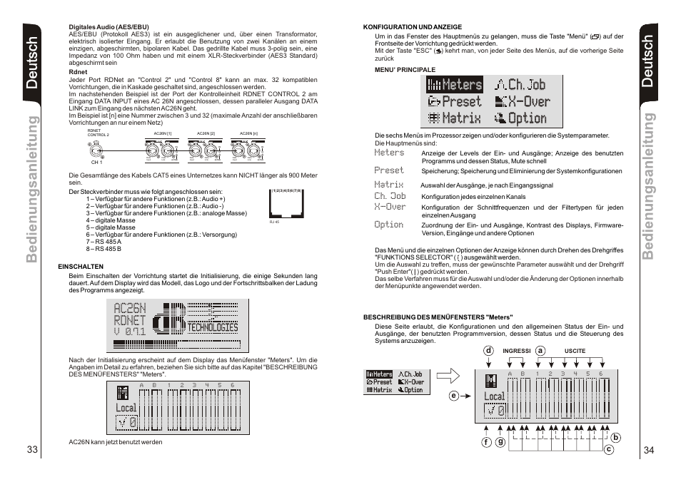 De u ts c h, Push | dB TECHNOLOGIES AC26N User Manual | Page 18 / 32