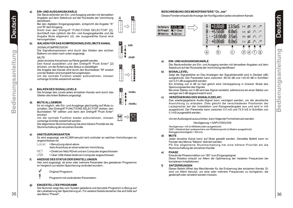 De u ts c h | dB TECHNOLOGIES AC26N User Manual | Page 19 / 32