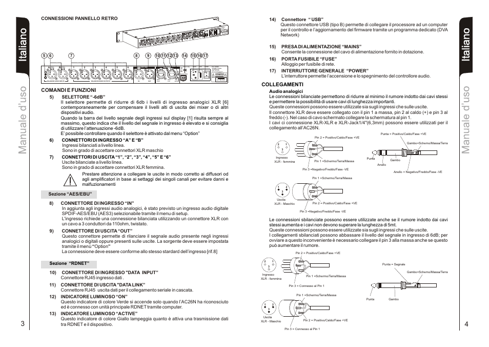 It a lia n o it a lia n o | dB TECHNOLOGIES AC26N User Manual | Page 3 / 32