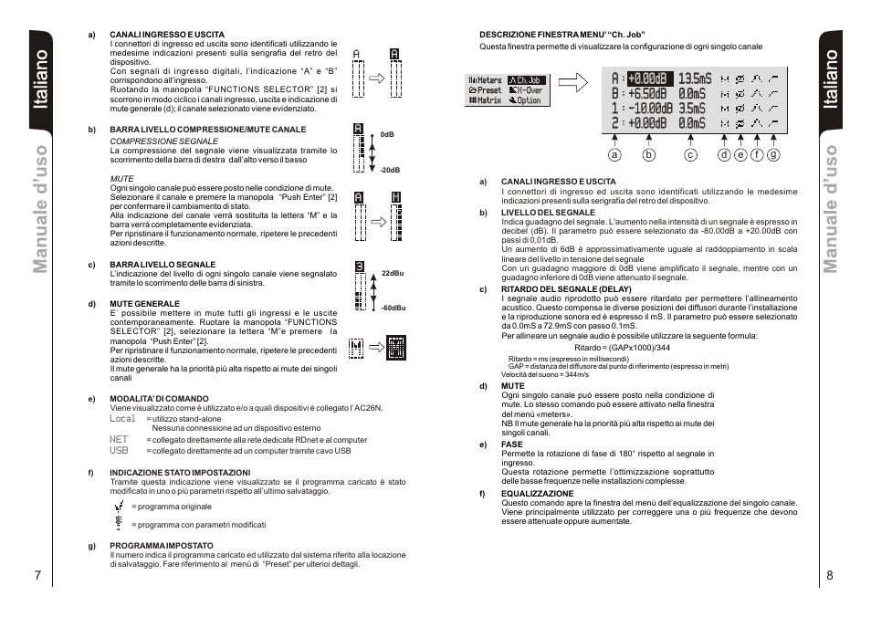It a lia n o it a lia n o | dB TECHNOLOGIES AC26N User Manual | Page 5 / 32