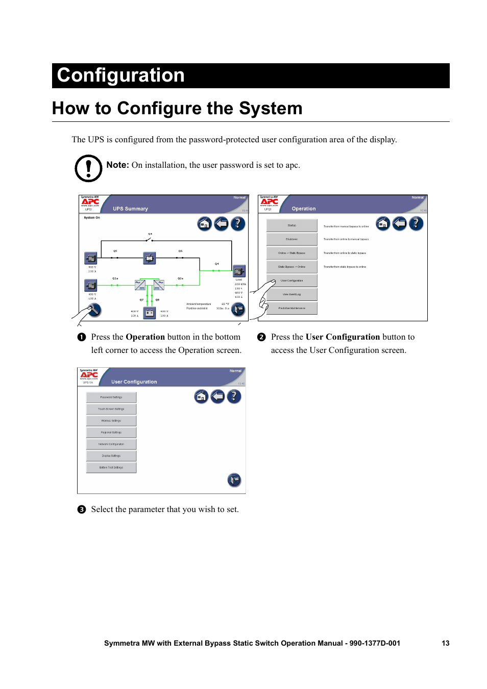 Configuration, How to configure the system | APC SYMMETRA 990 User Manual | Page 17 / 32