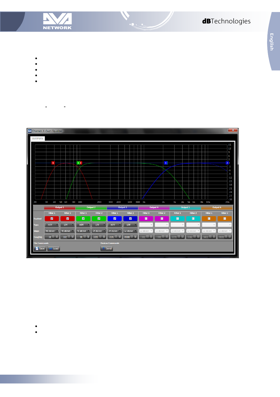 3 x-over panel, X-over panel | dB TECHNOLOGIES DVA NETWORK 1.2 Device Plugins Manual User Manual | Page 13 / 17