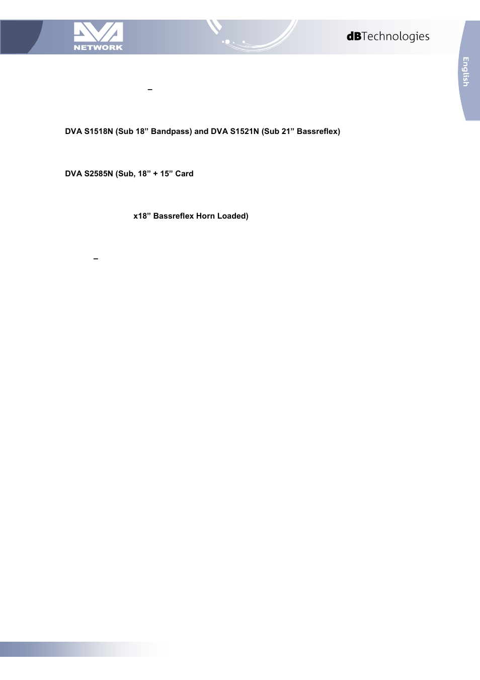 dB TECHNOLOGIES DVA NETWORK 1.2 Device Plugins Manual User Manual | Page 2 / 17