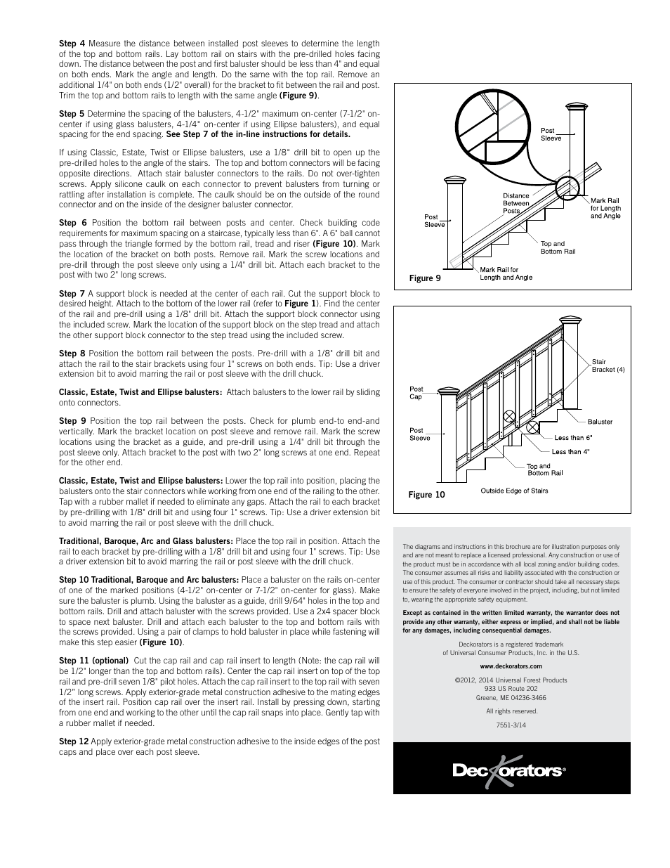 Deckorators Aluminum 6 Railing User Manual | Page 4 / 12