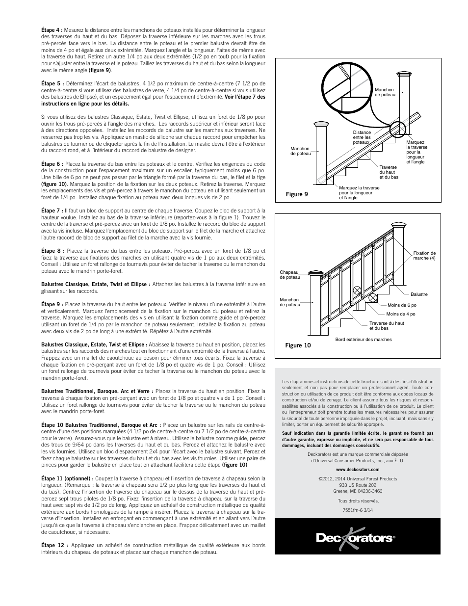 Deckorators Aluminum 6 Railing User Manual | Page 8 / 12