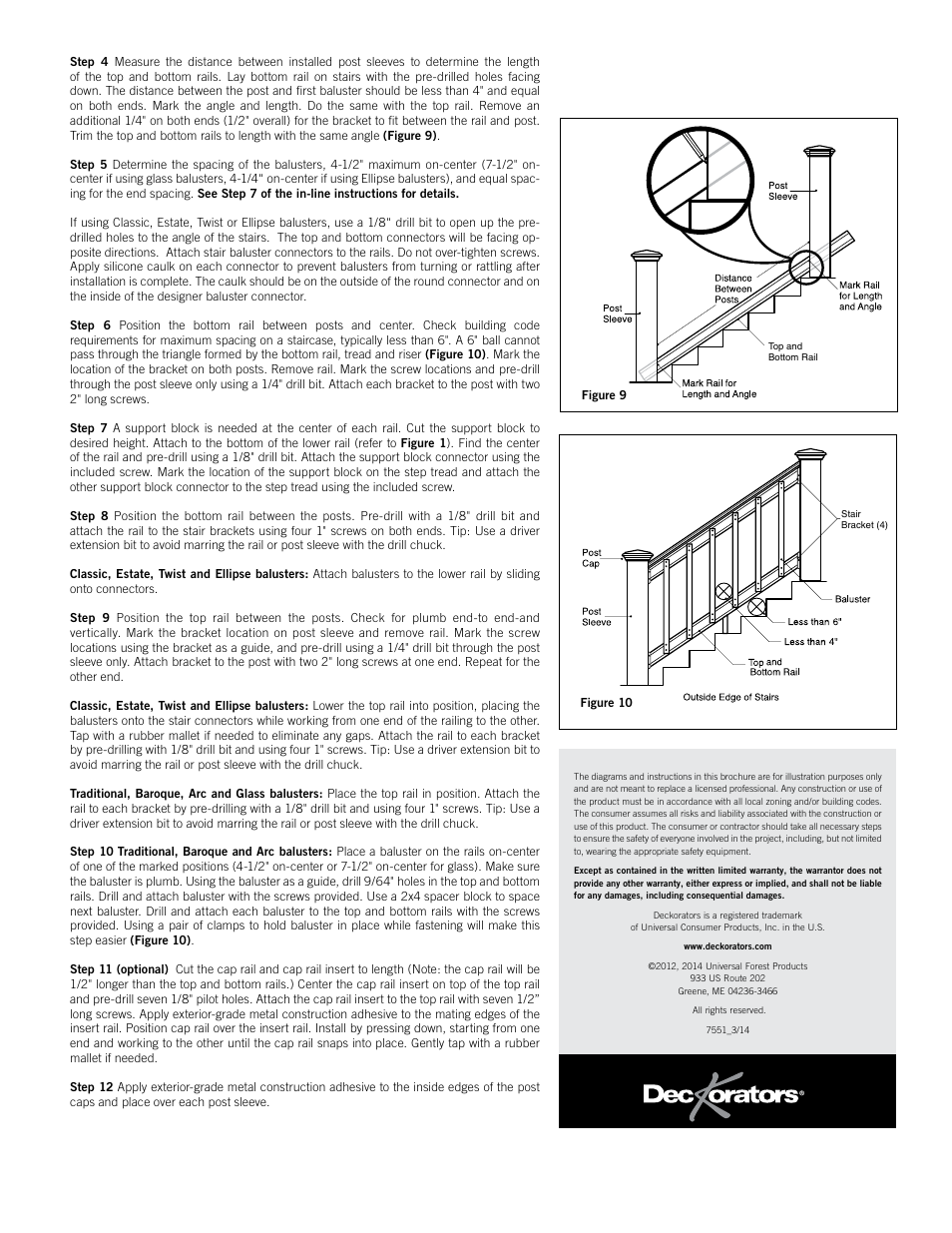 Deckorators Aluminum 8 Railing User Manual | Page 4 / 12