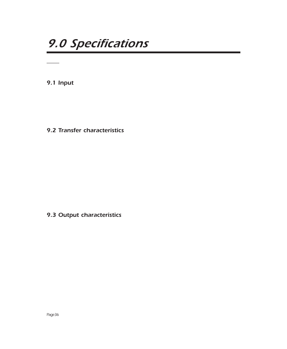 0 specifications | APC 2000 User Manual | Page 38 / 44