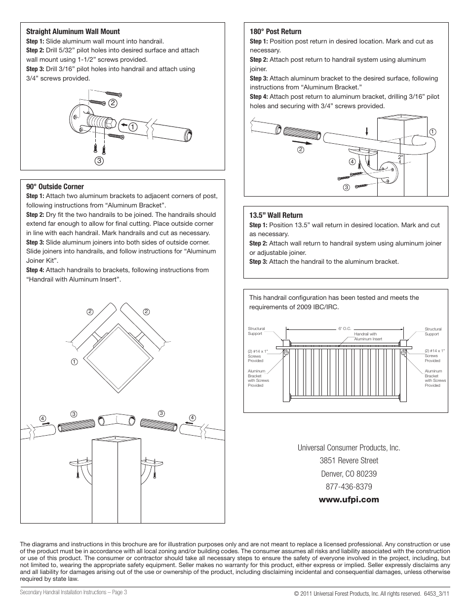 Straightwall-mount2.ai | Deckorators Secondary Handrail User Manual | Page 3 / 9