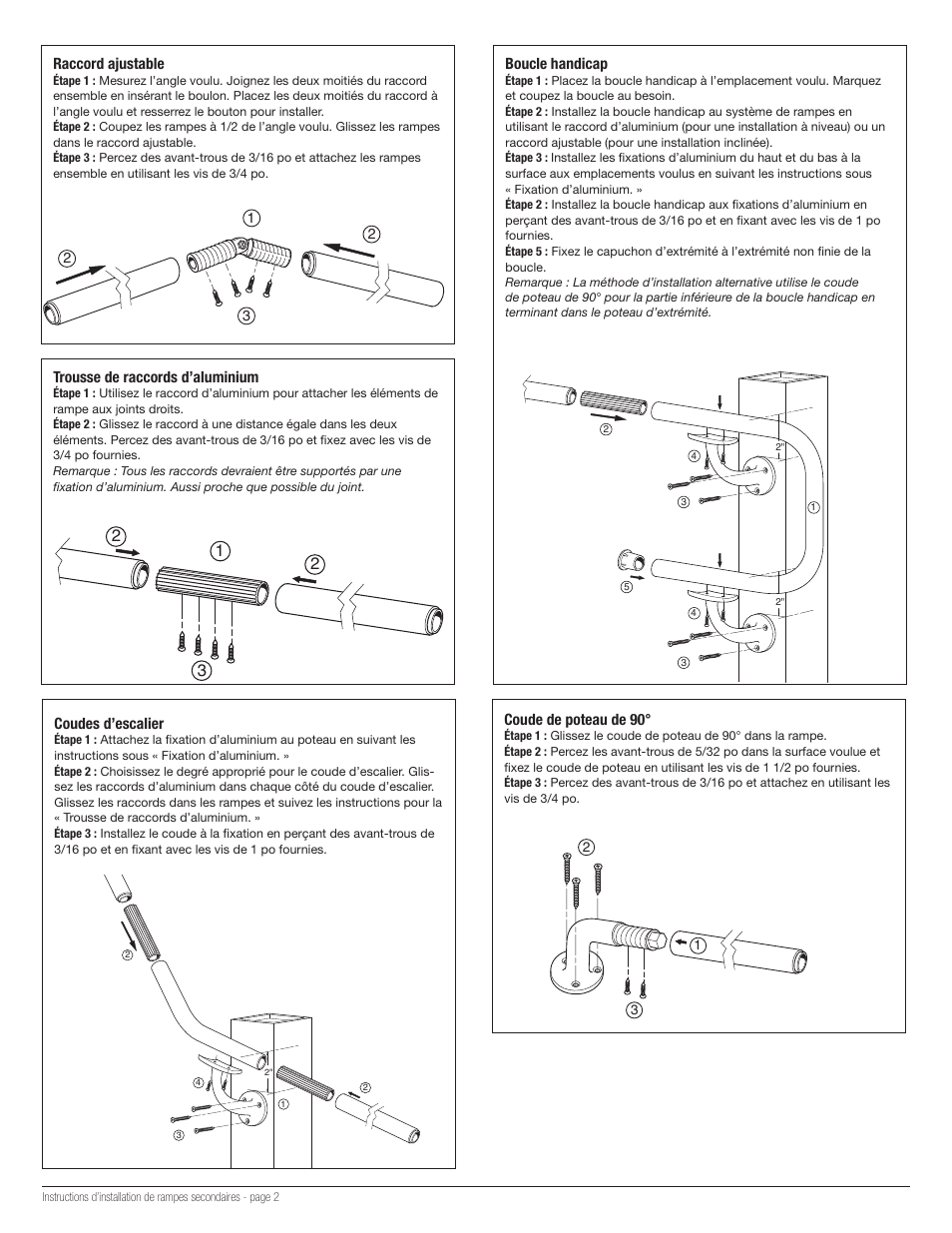 Aluminumjoinerkit2.ai, Adjustablejoiner2.ai | Deckorators Secondary Handrail User Manual | Page 5 / 9