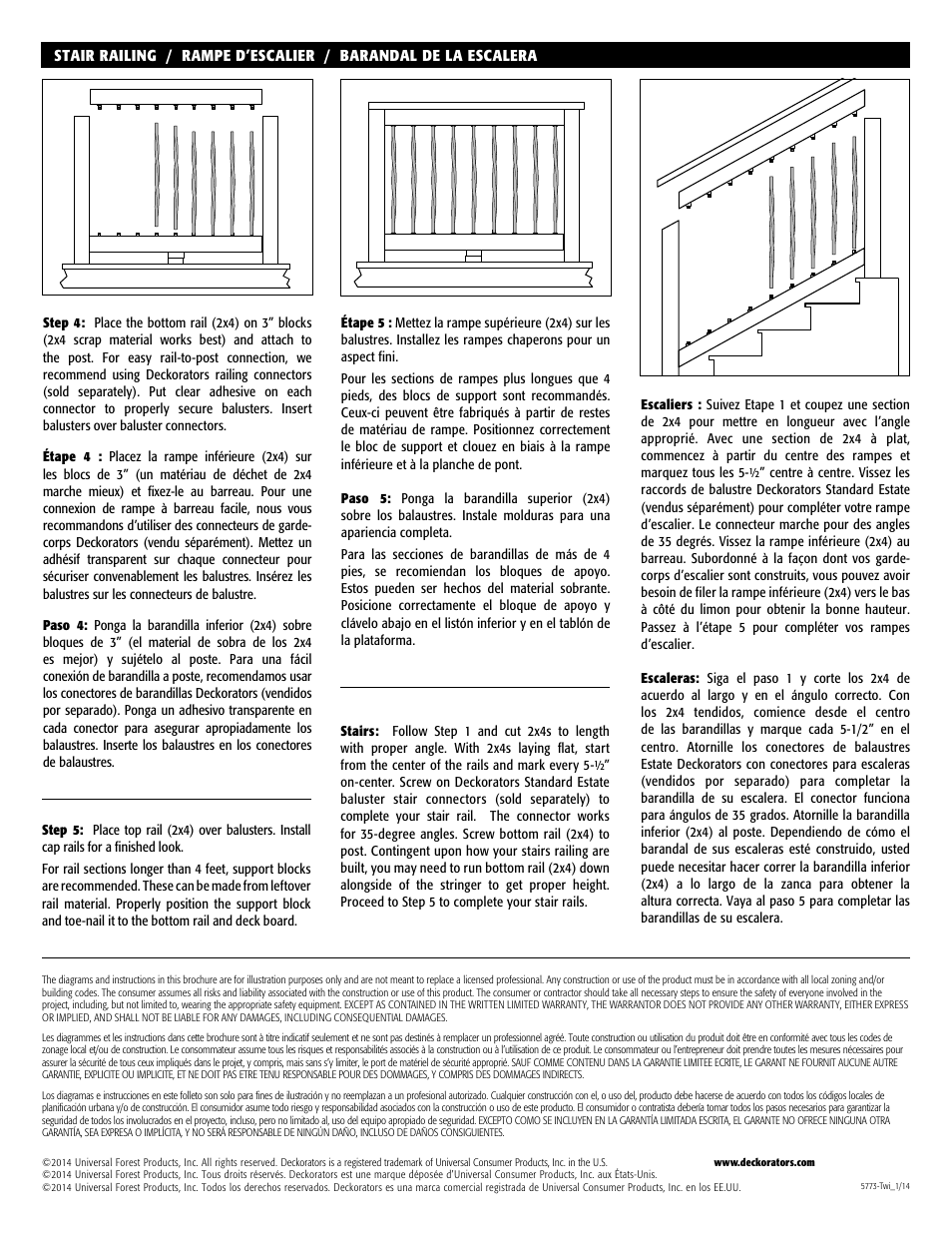 Deckorators Twist Baluster User Manual | Page 2 / 2