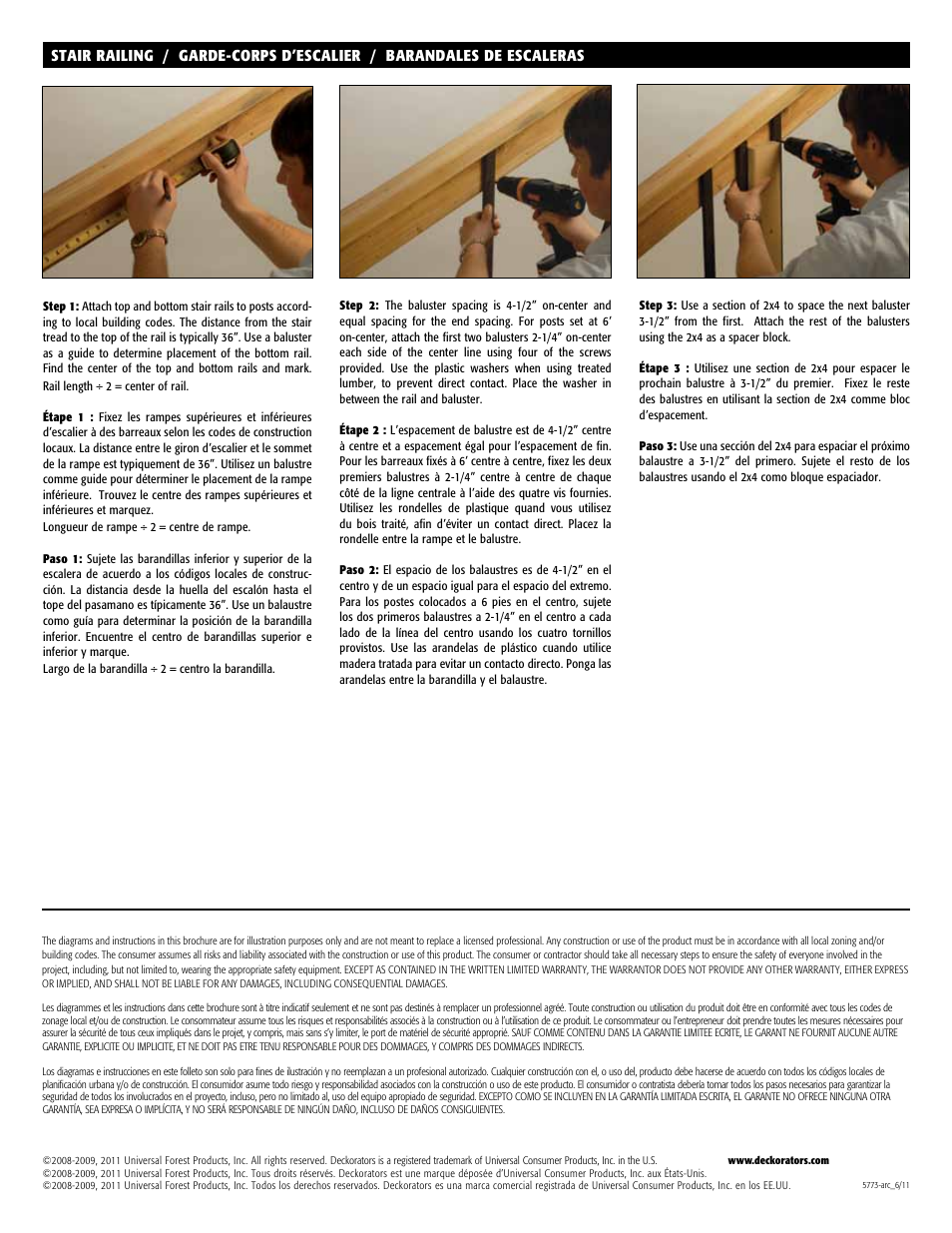 Deckorators Baroque Baluster User Manual | Page 2 / 2