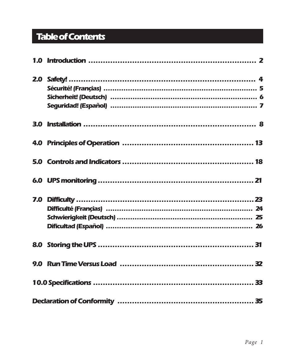 APC BK600EI User Manual | Page 3 / 40