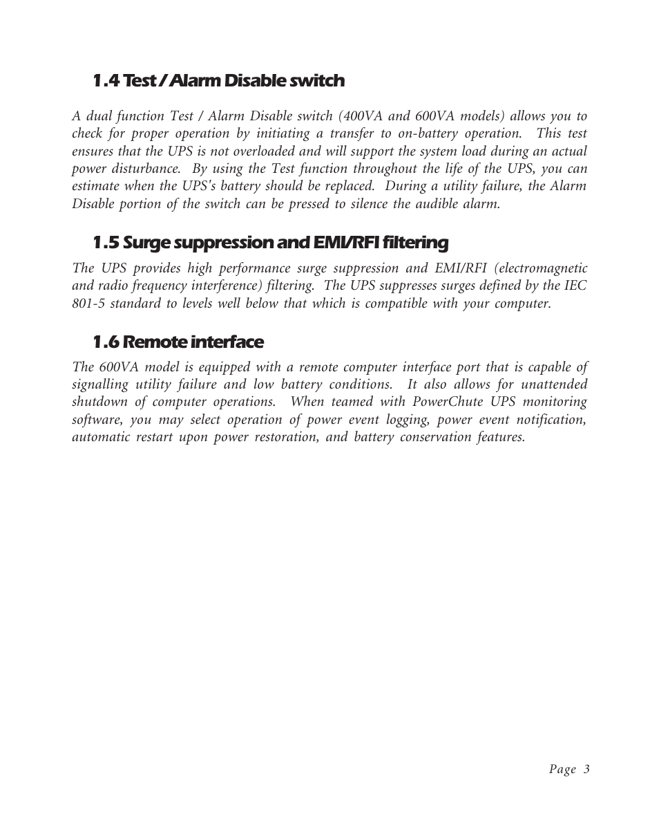 APC BK600EI User Manual | Page 5 / 40