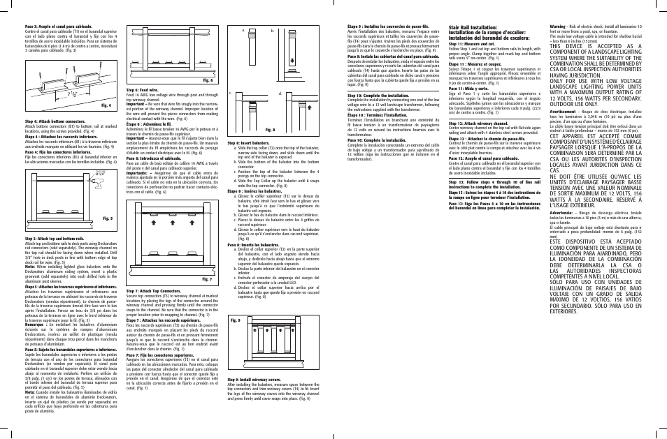 Deckorators Glass Baluster Lighting Kit User Manual | Page 7 / 8