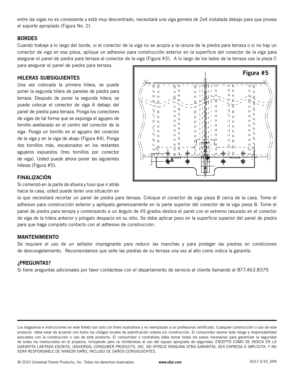 Figura #5 | Deckorators Deck Stones User Manual | Page 4 / 6