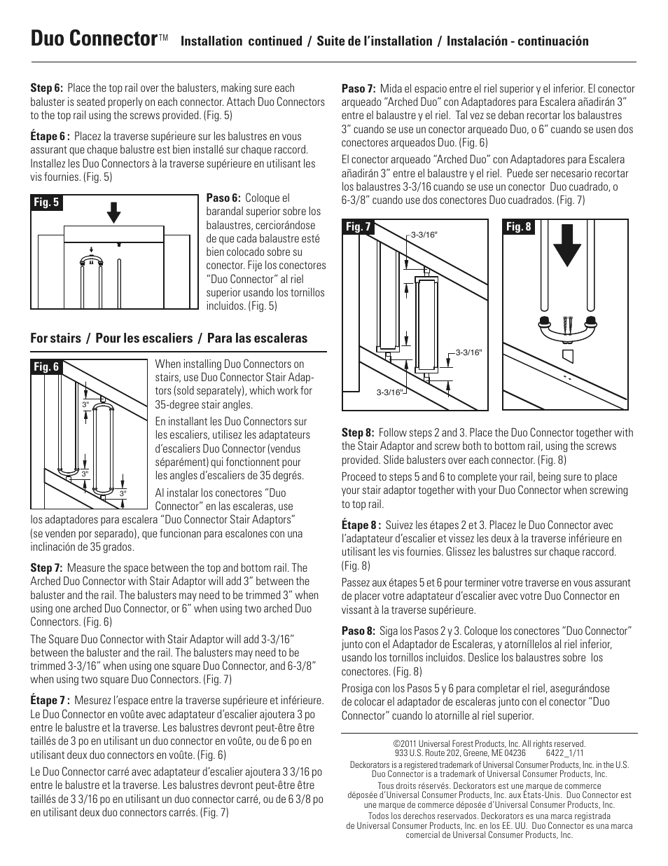 Duo connector | Deckorators Duo Connector User Manual | Page 2 / 2