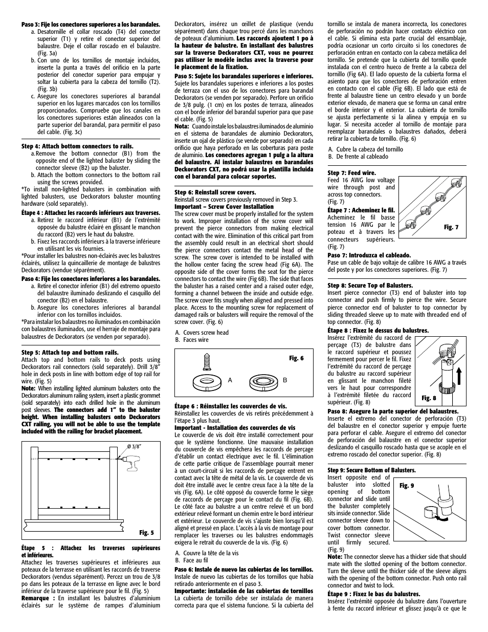 Deckorators Lighted Willow Balusters User Manual | Page 2 / 8