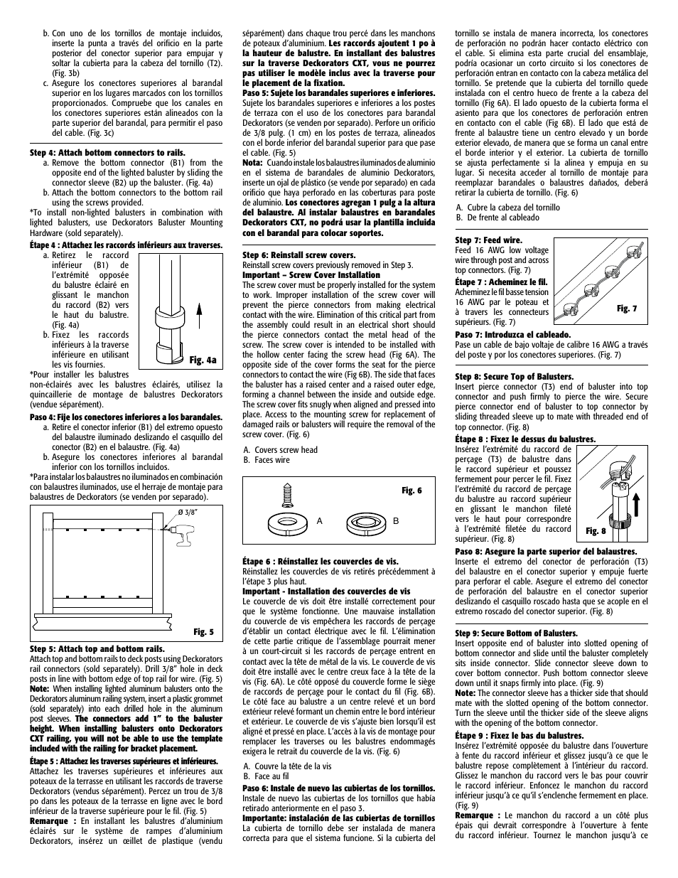 Deckorators Lighted Willow Balusters User Manual | Page 6 / 8