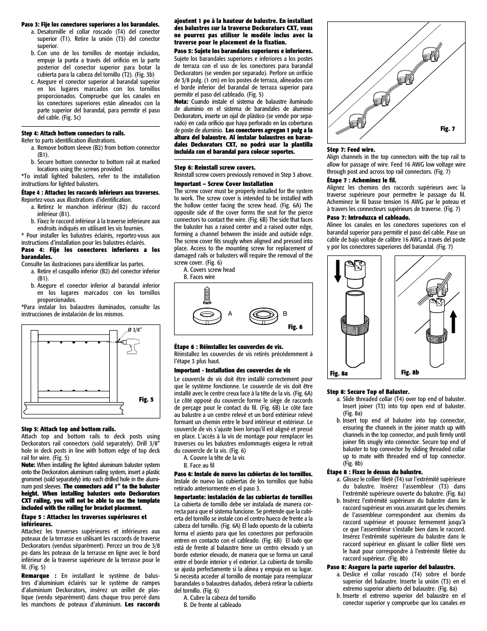 Deckorators Round Baluster Mounting Hardware User Manual | Page 2 / 8