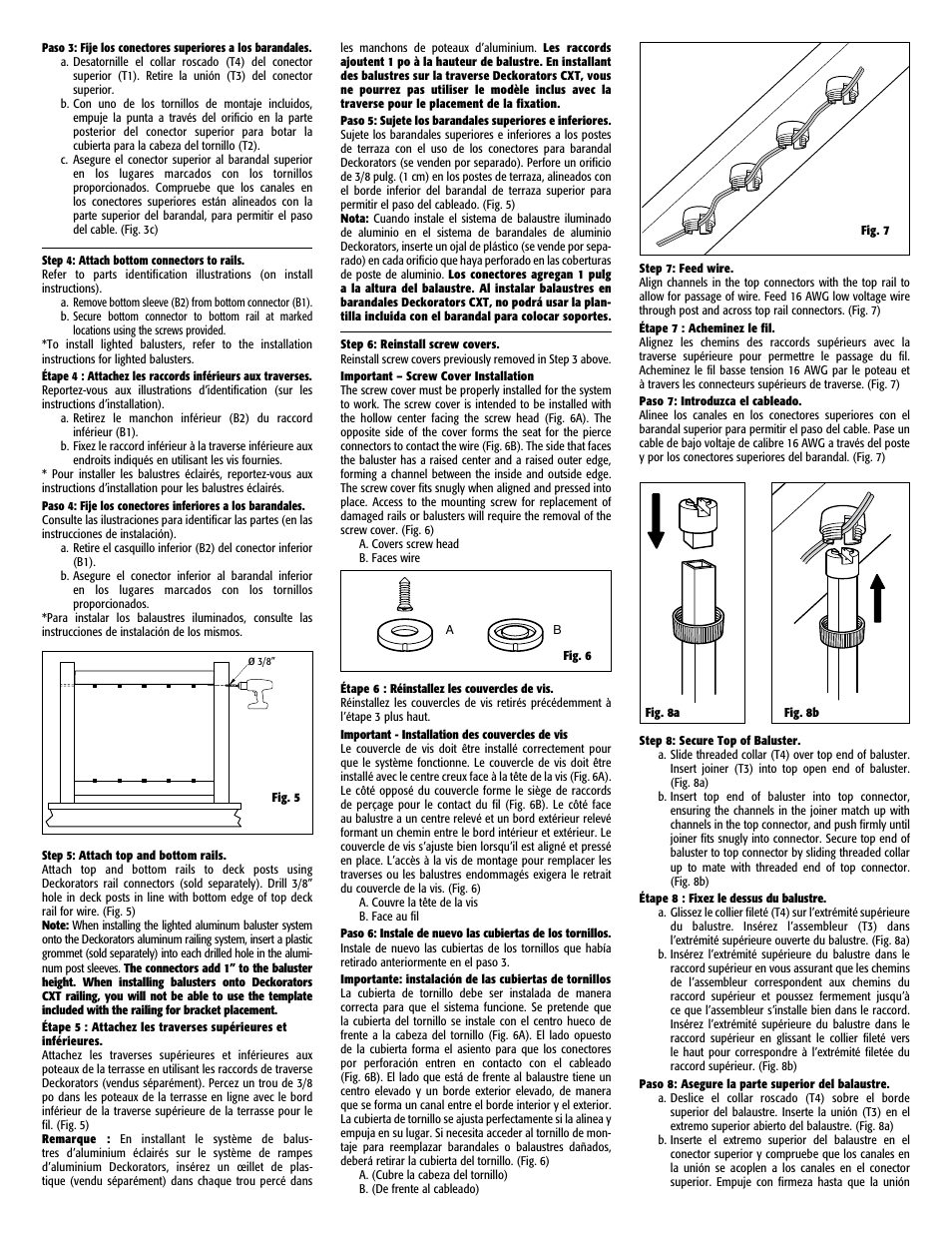 Deckorators Round Baluster Mounting Hardware User Manual | Page 6 / 8