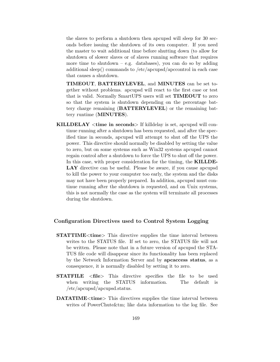 APC UPS control system User Manual | Page 170 / 233