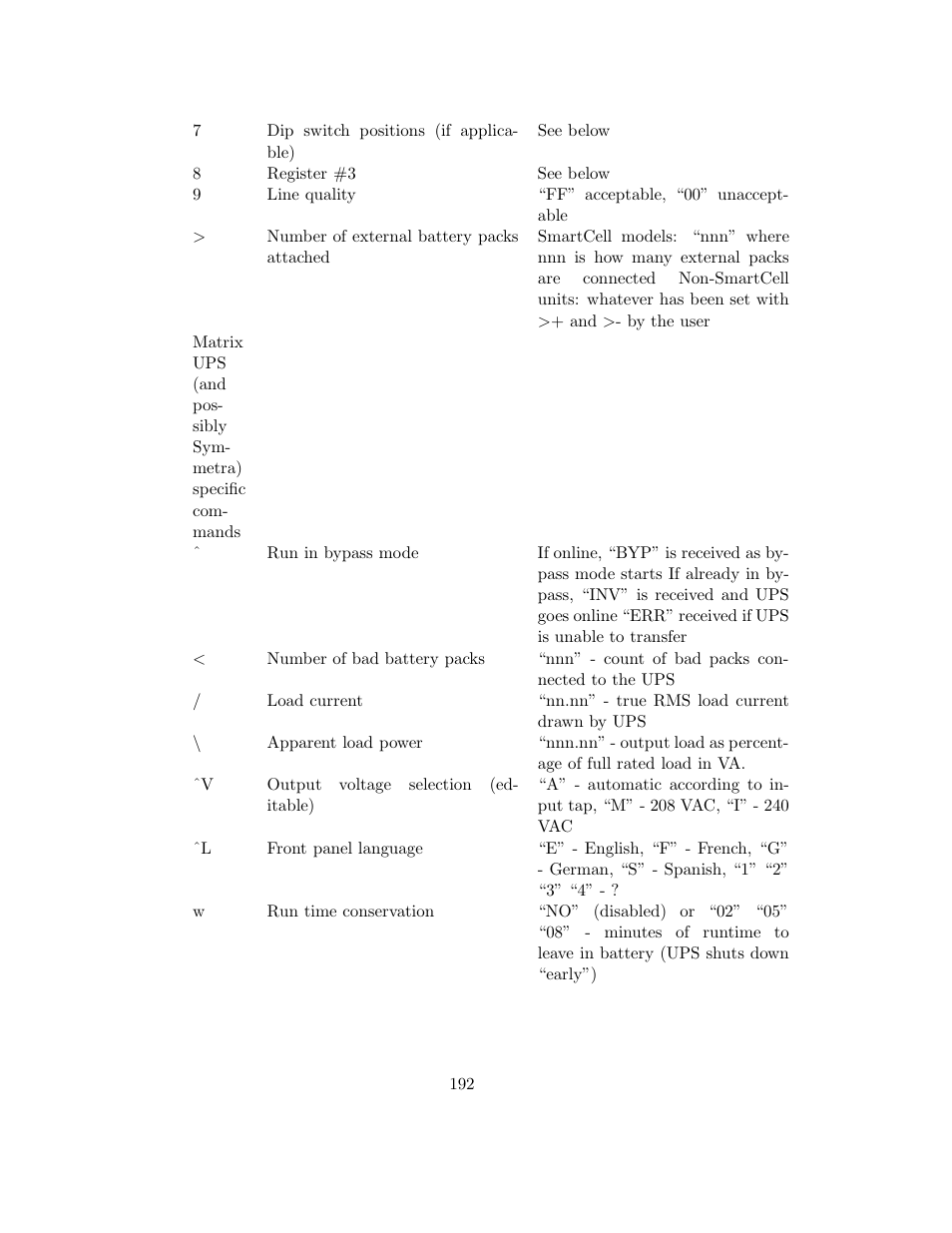 APC UPS control system User Manual | Page 193 / 233