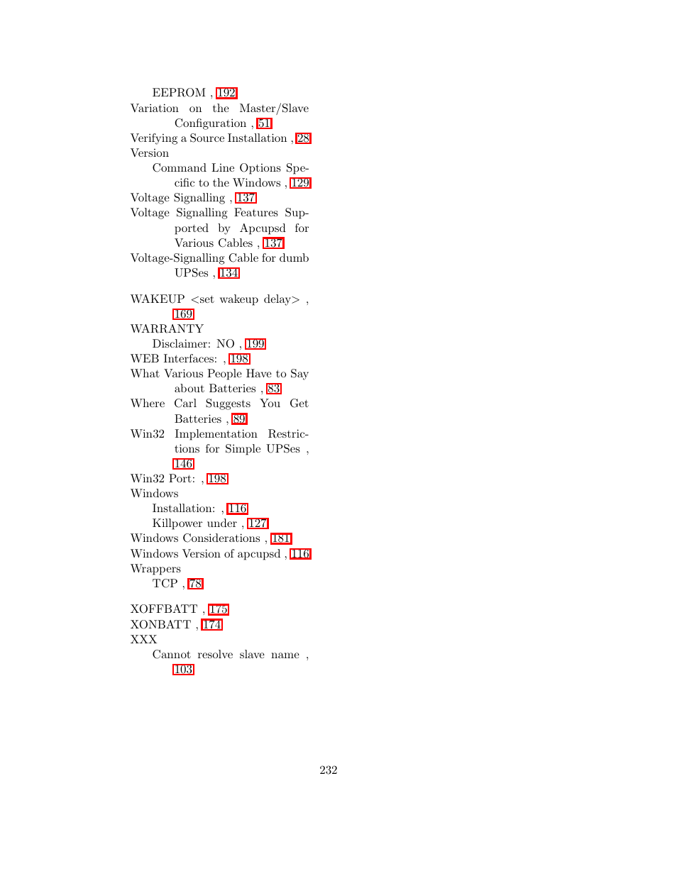 APC UPS control system User Manual | Page 233 / 233