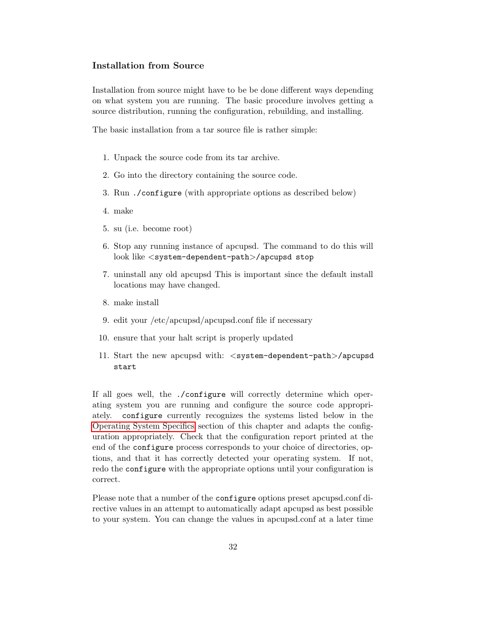 Installation from source | APC UPS control system User Manual | Page 33 / 233