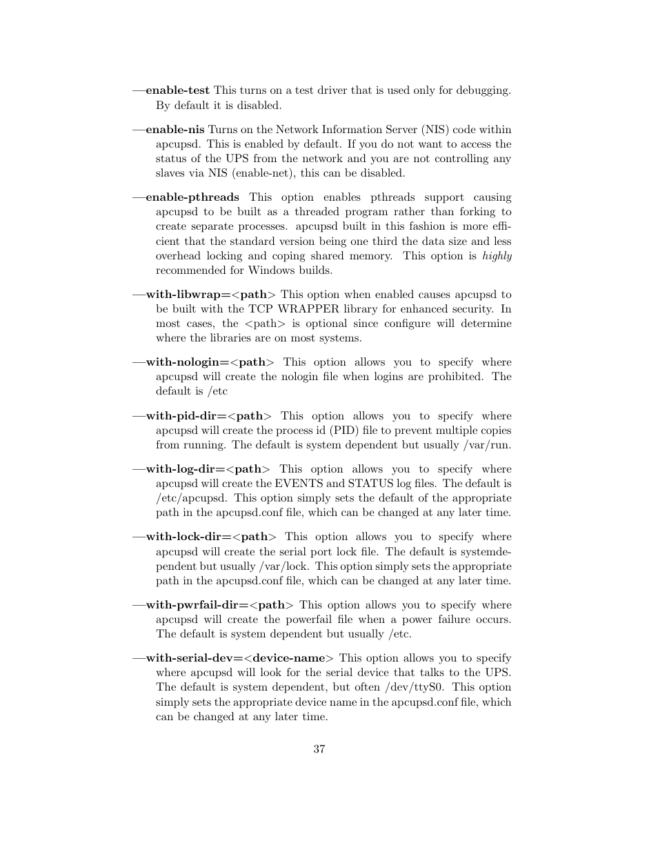 APC UPS control system User Manual | Page 38 / 233