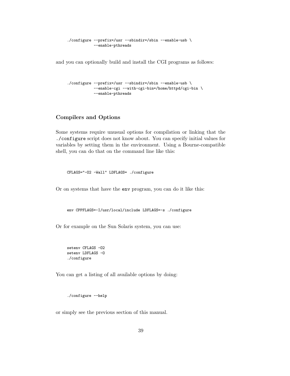 Compilers and options | APC UPS control system User Manual | Page 40 / 233